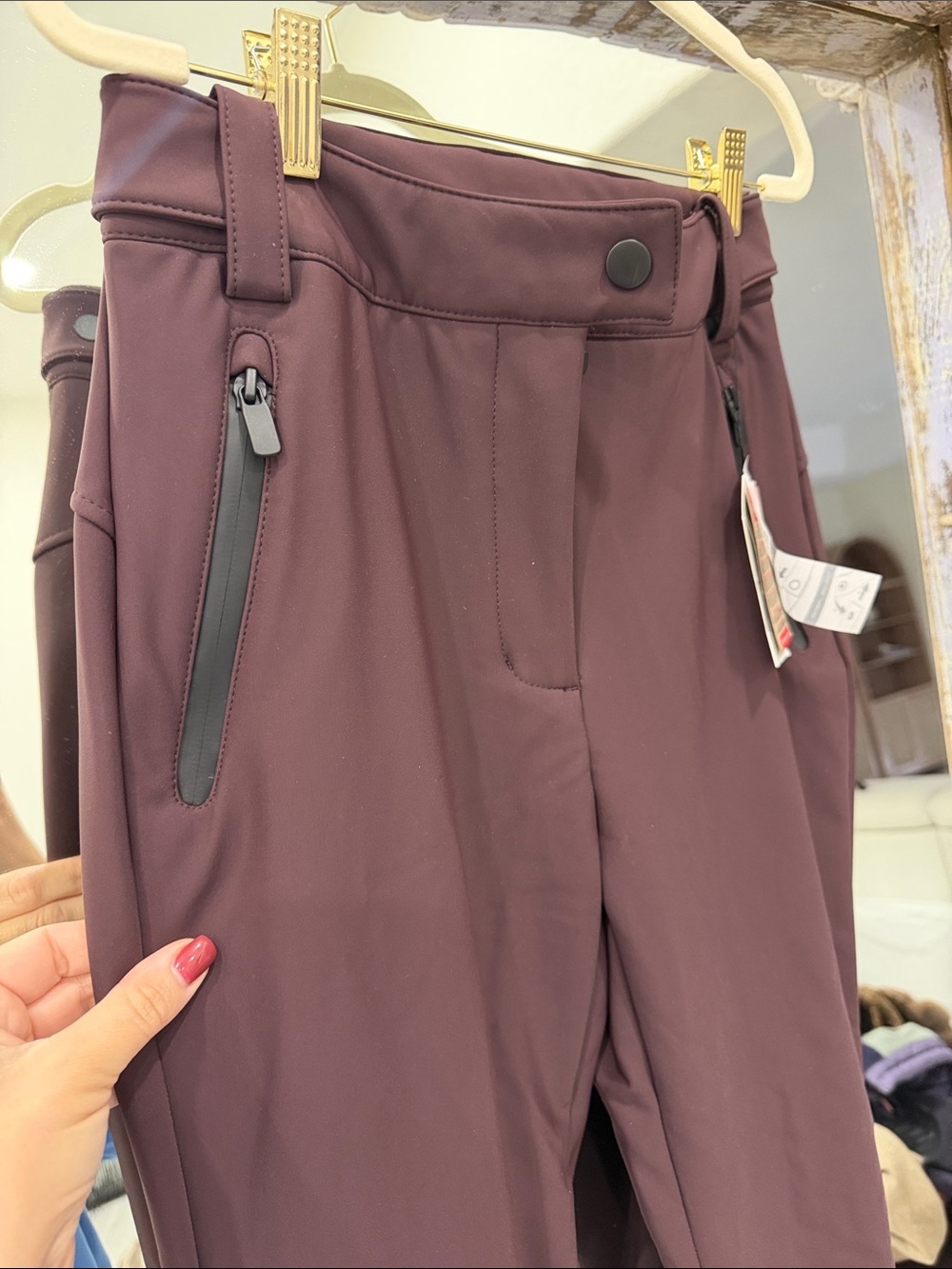 NWT Zara Plum Ski Pants - Picture 7 of 11